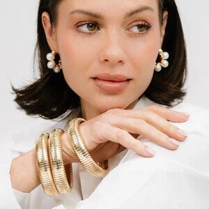 Flex Snake Chain Stretch Bracelet Set by Ettika